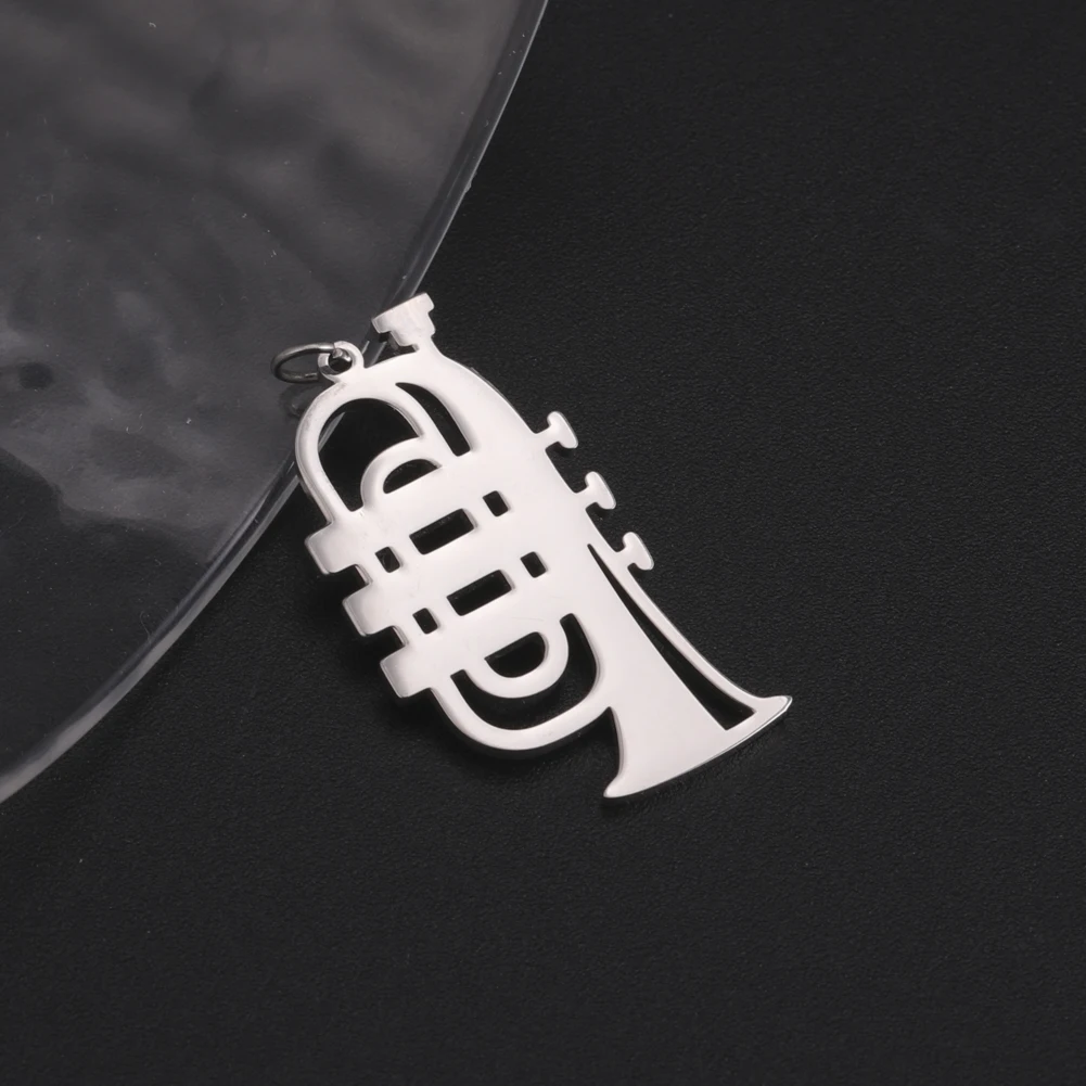 5 teile/los Musik instrument Tuba Charms für Schmuck Handarbeit Großhandel Edelstahl Anhänger Bulk-Zubehör DIY Lieferungen – Detail 11