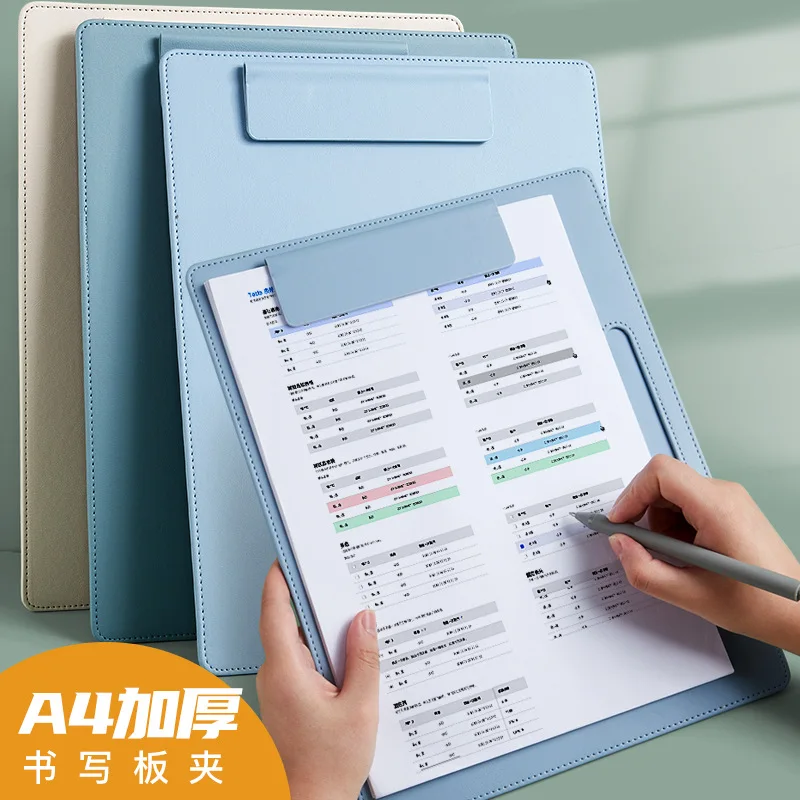 A4 가죽 서명 클립, 비즈니스 미팅 클립, 쓰기 패드, 관리자 서명 보드, 폴더 보드, 인쇄 가능한 로고