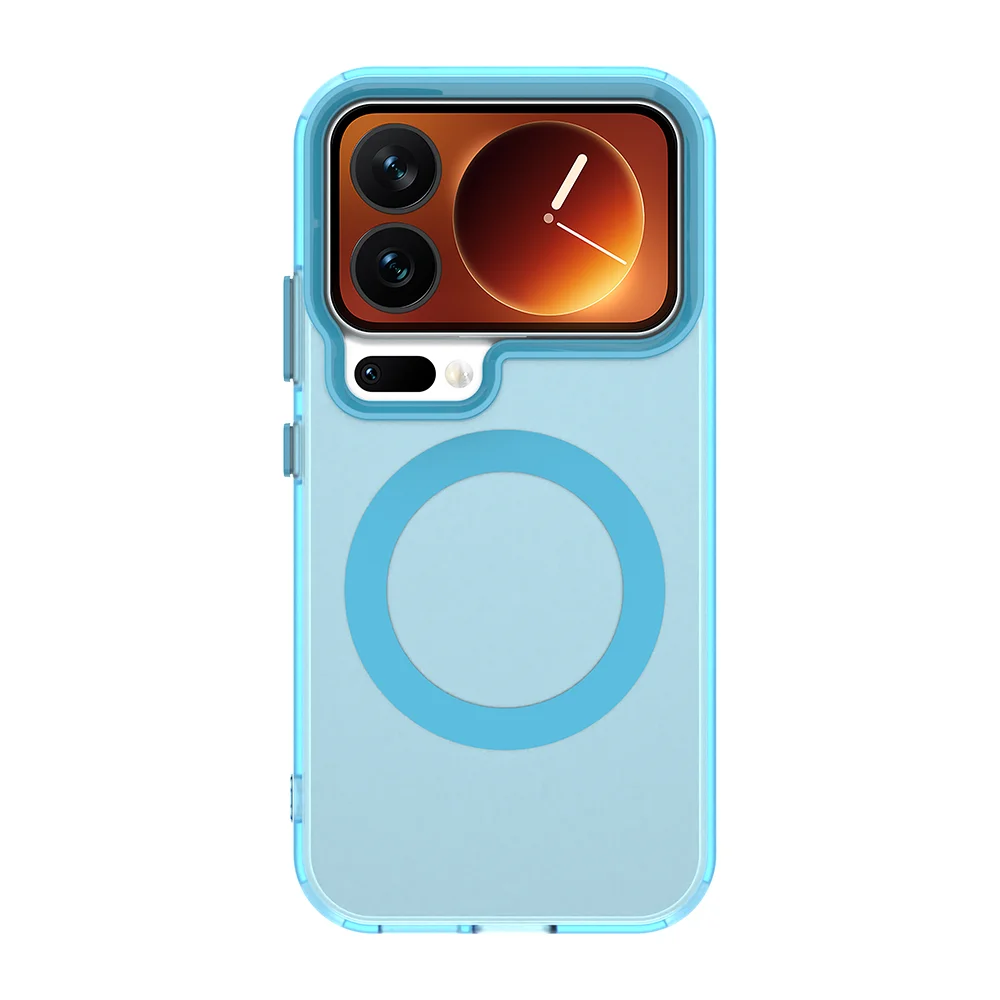 Transparent Frosted Matte Magnetic Wireless Charging Case with MagSafe Compatibility