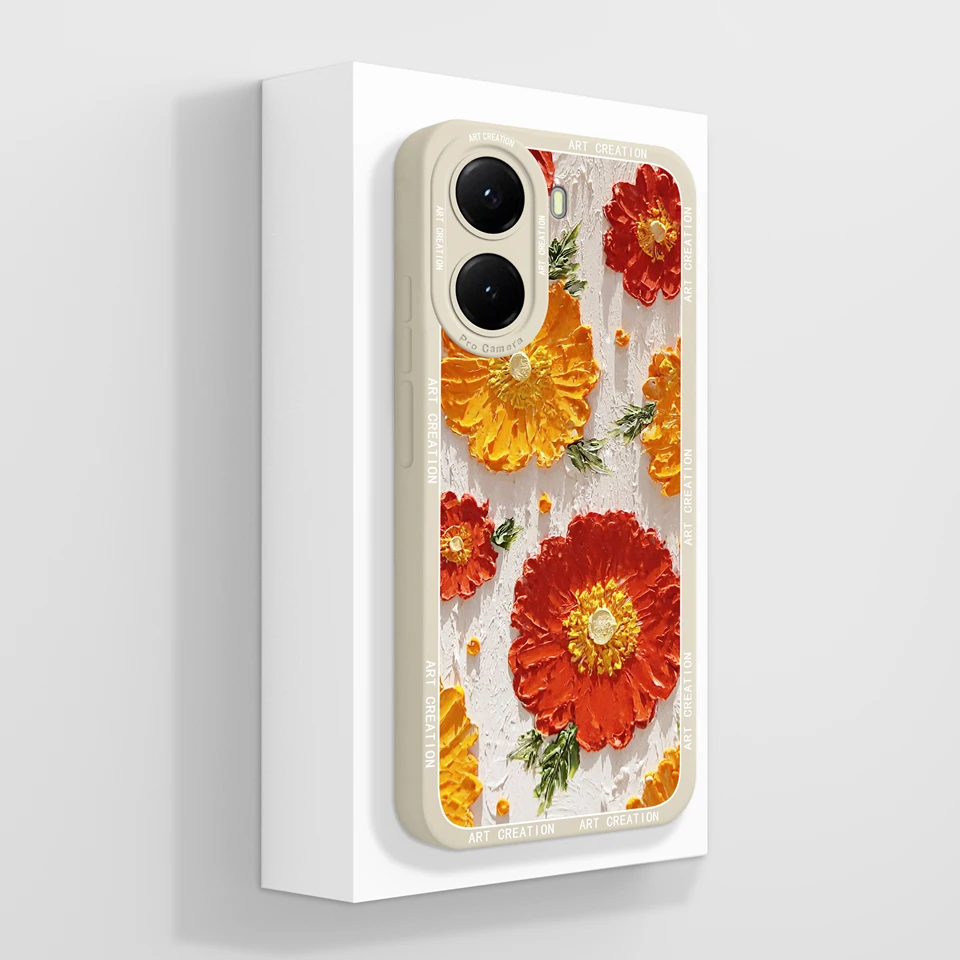 Sun Cat Flower Durable Shockproof Non-slip Liquid Soft Phone Case Cover