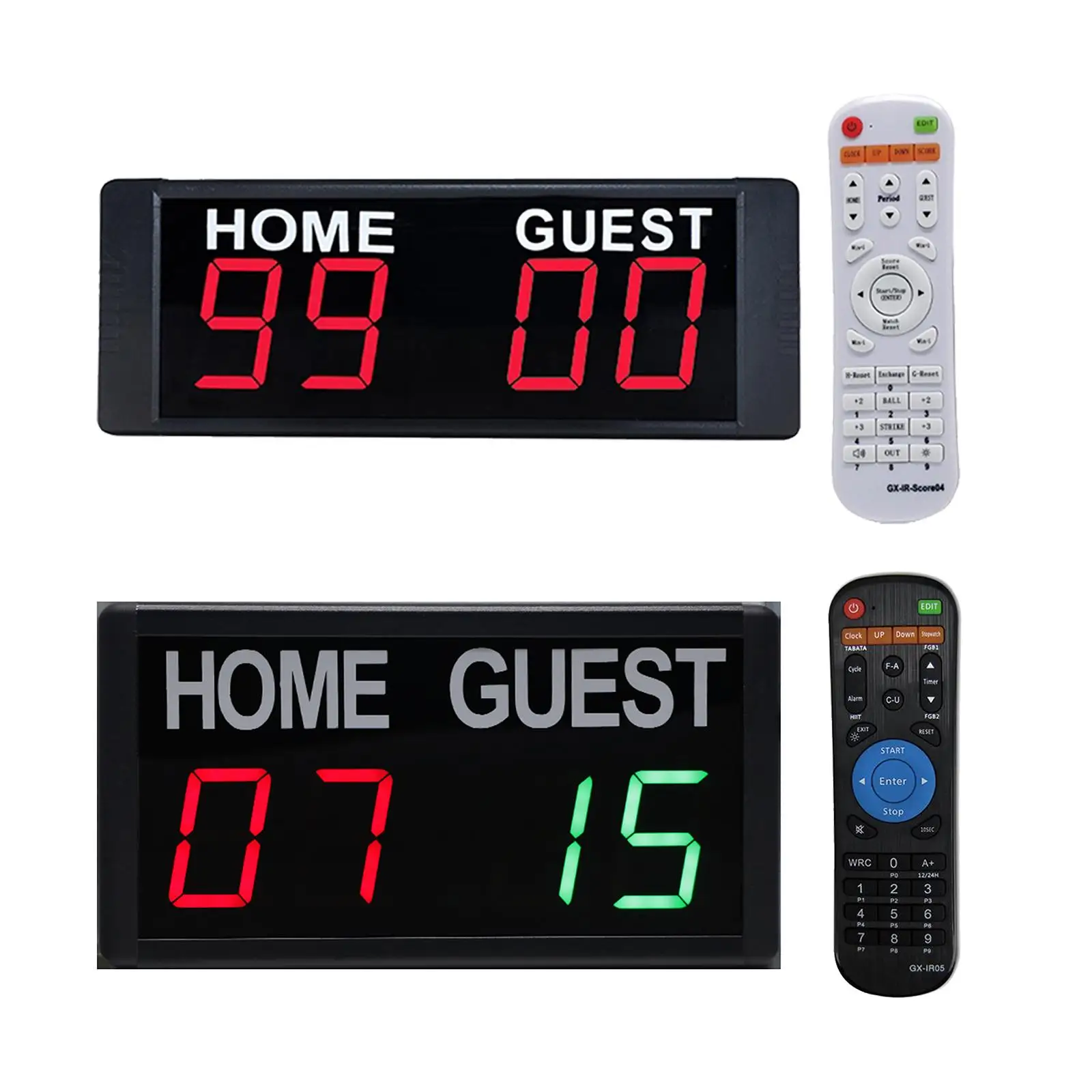 

Portable Electronic Digital Scoreboard Score Counter Timer for Basketball Badminton