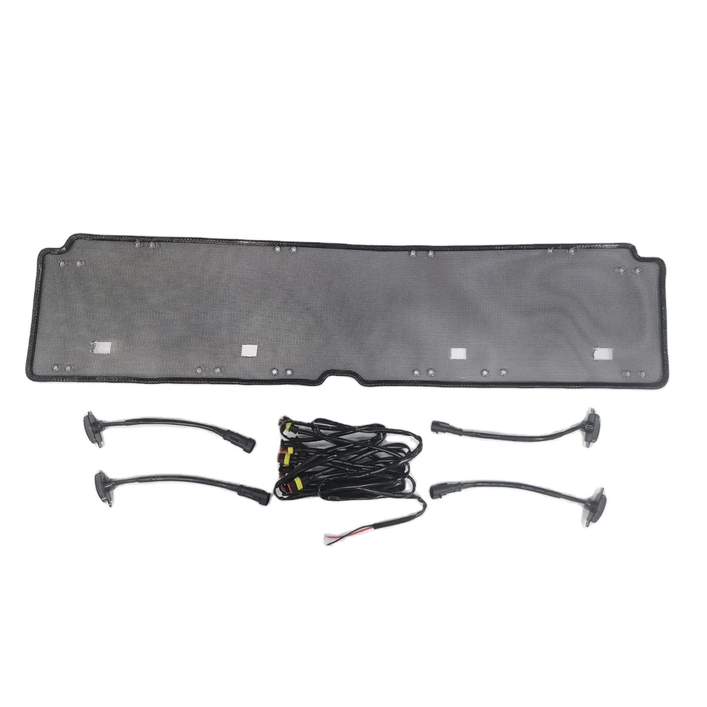 

LC79 Off road Car lamp Front Grills for Toyota Land Cruiser Medium mesh grille yellow light LC75 FJ79 LC76 LC70