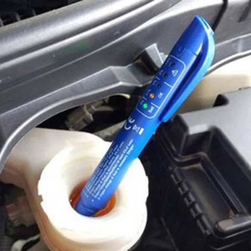 Blue Brake Fluid Tester for DOT3 DOT4 DOT5 Car Testing Pen Mini Indicator Electronic Brake Fluid Liquid Diagnostic Tool