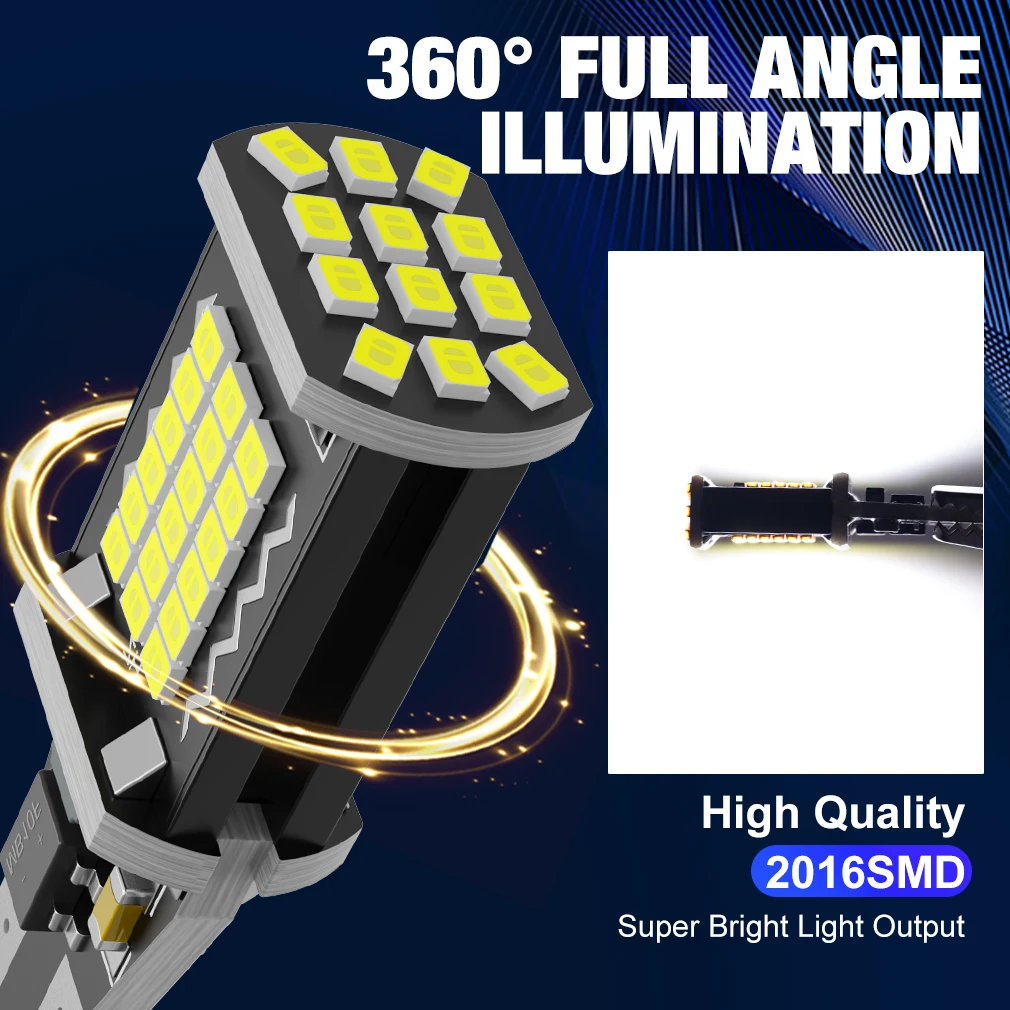 T15 LED  , W16W LED Canbus,  , 3570S, 912 921 , ڵ  , ڵ  6000K, 2 