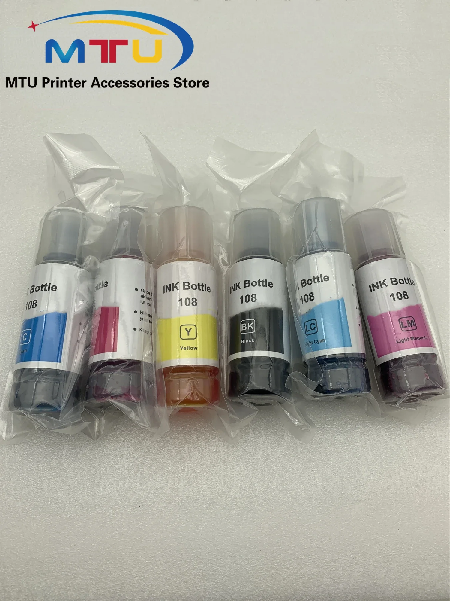 1Set 6PCS 108 70ml/bottle Refill Ink for Epson L8050 L18050 L8058 L18058 Printer dye ink kit,ink refill kit,dye ink refill,inkjet printer ink,ink cartridge refill kit,ink refill