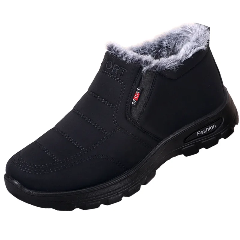 Winter Casual Sports Cotton Shoes Men's Boots Piled Thickened Warm