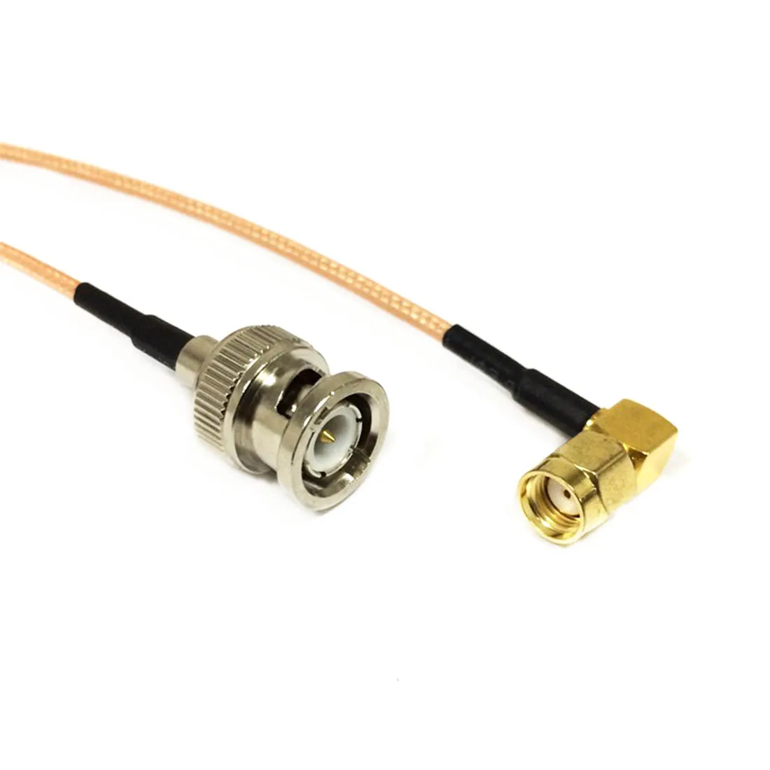 

Wireless Router Cable RP-SMA Male Plug Right Angle to BNC Male Plug RG316 Coaxial Cable 15cm 6" Pigtail