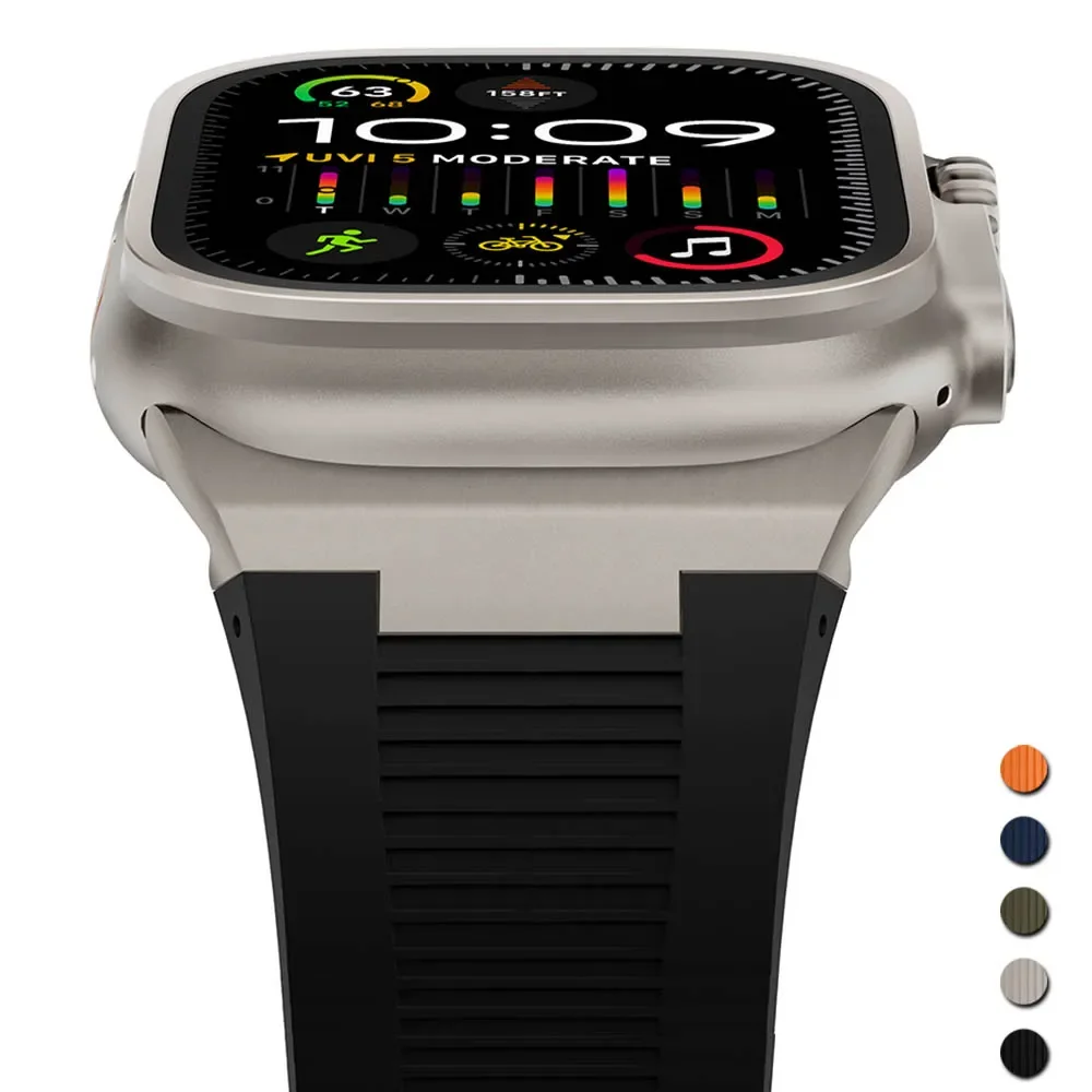 Premium Soft Silicone Watch Strap - Durable Rubber Band for Enhanced Comfort and Style