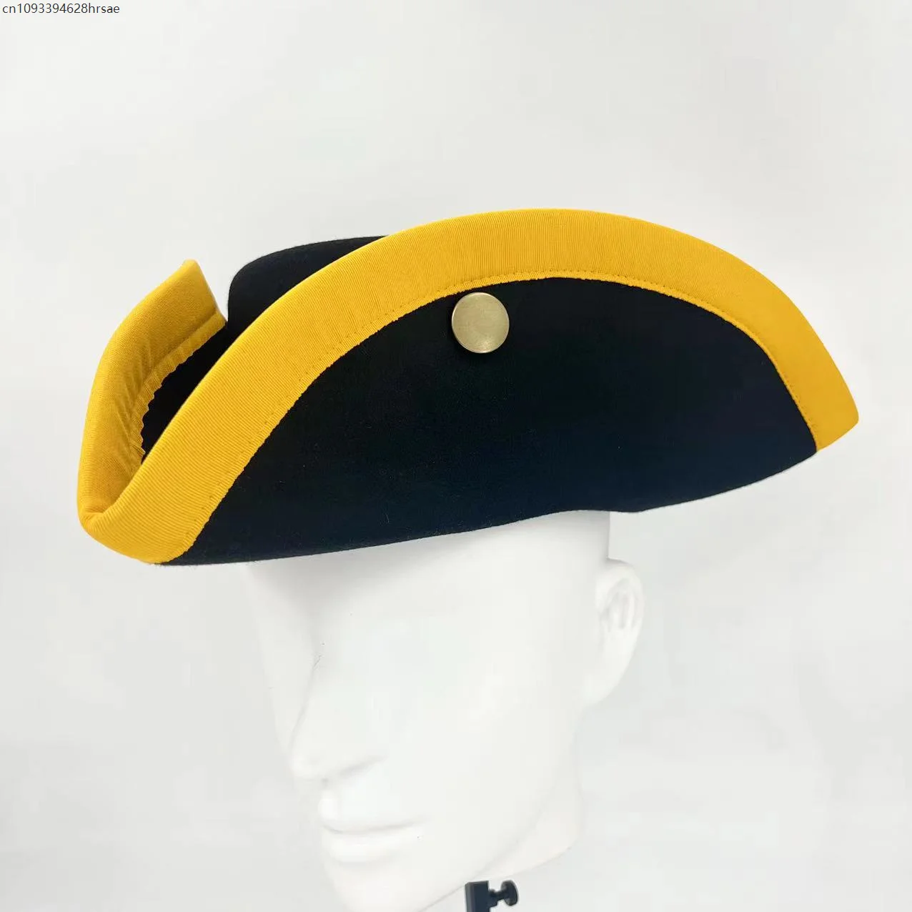 Der Großbritannien-Tricorn-Hut aus dem 18. Jahrhundert, einfache Geschichte, Peter der Große Kappe, Retro-Requisite für Erwachsene, Partyhut, Urlaub, Geburtstagsgeschenke