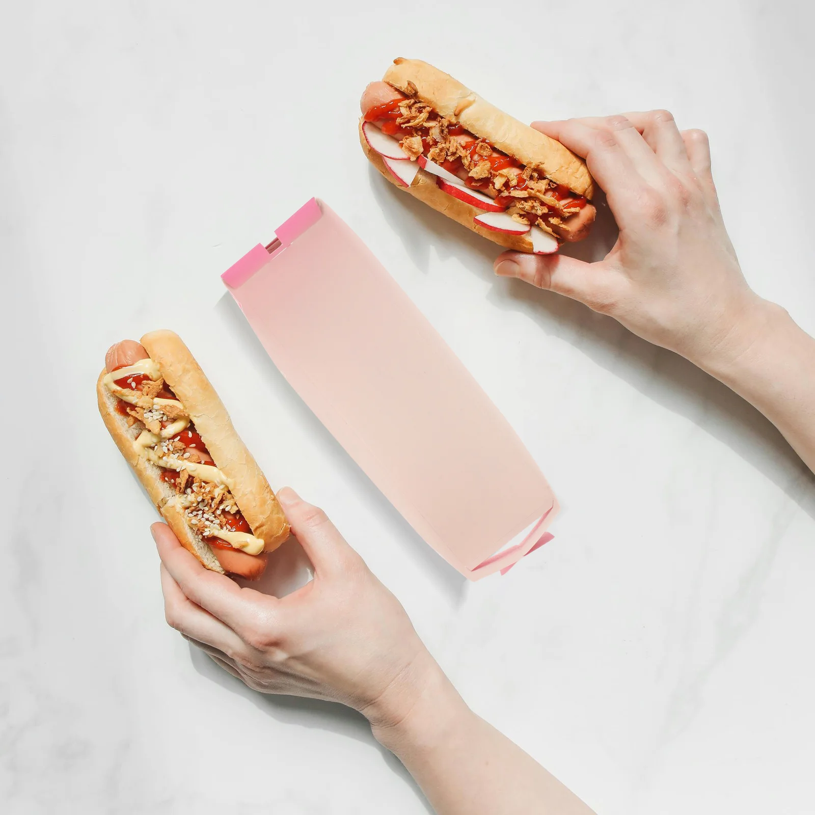 100pcs Disposable Paper Hot Dog Boxes, Takeout Snack Containers for Sausages, Fast Food... - SKU DHDB1814 - UGI Packaging