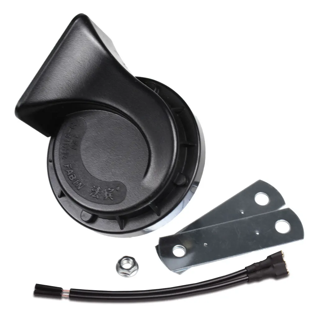파빈 자동차 경적 큰 소리 12V 하이톤/로우톤 방수 자동 경적 전기 달팽이 경적 UTV ATV 오토바이 골프카용 범용