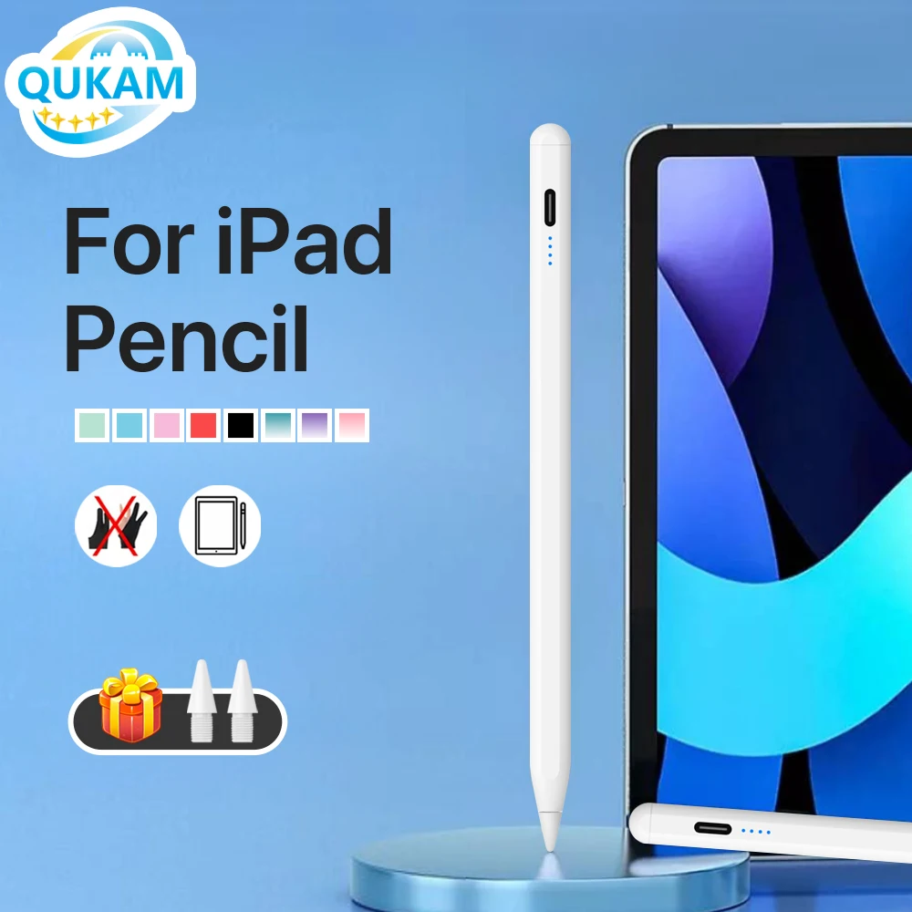 QUKAM For Apple Pencil 2 Stylus iPad Pencil for iPad Air 6 M2 2025