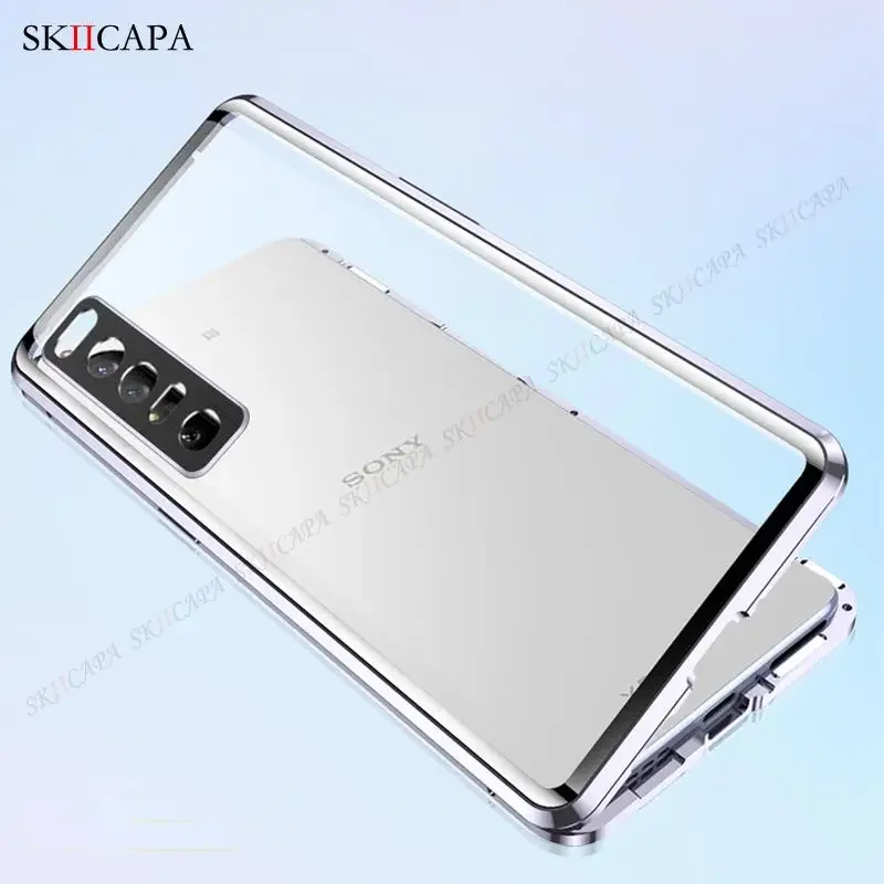 BAILI Cover per Sony Xperia 5 III, Flip Wallet Case Custodia in Pelle PU, Slot per Schede, Magnetica Cassa per Sony Xperia 5 III, Piazza1