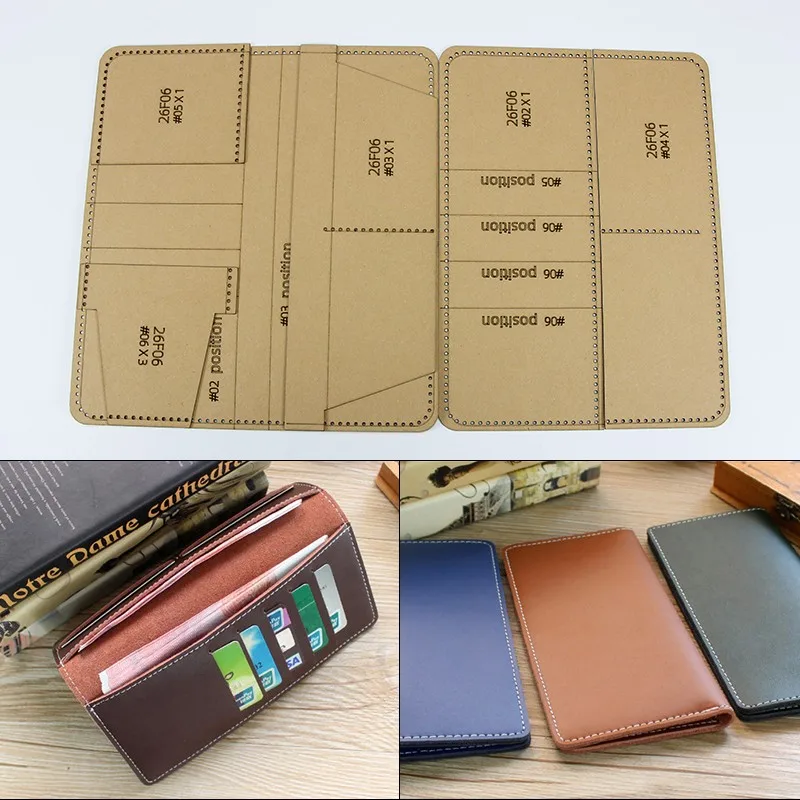 NUBECOM Business Wallets Making Stencil for Leather Leather Templates Long Wallet Template Tools herramientas para cuero