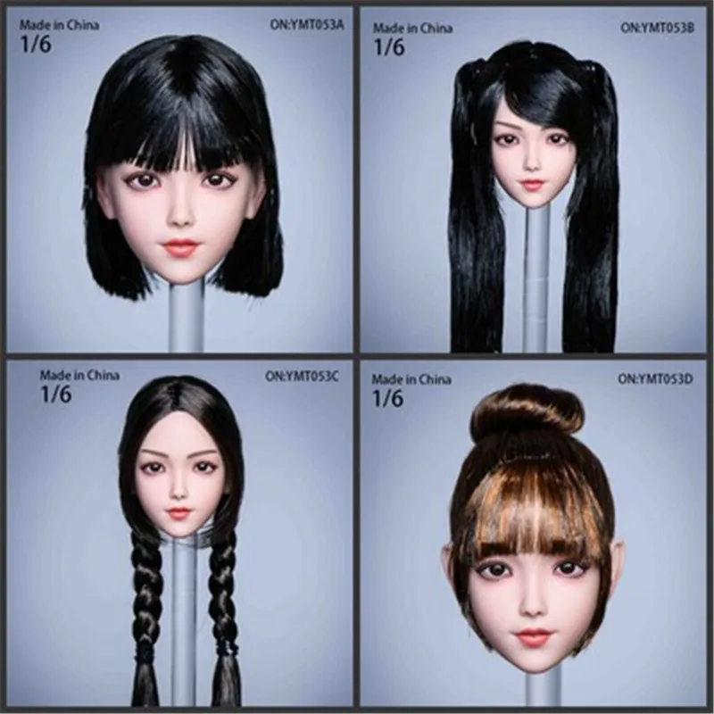 

YMTOYS YMT053 1:6 Scale Model Headsculpt Hair Transplant Little Loli For 12 Inch Action Figure Female Body Collection Toy Doll