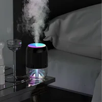 USB Air Humidifier Atmosphere Light Fragrance Intelligent Spray Colorful Aromatherapy Diffuser Humidifier for Car Home-C 1