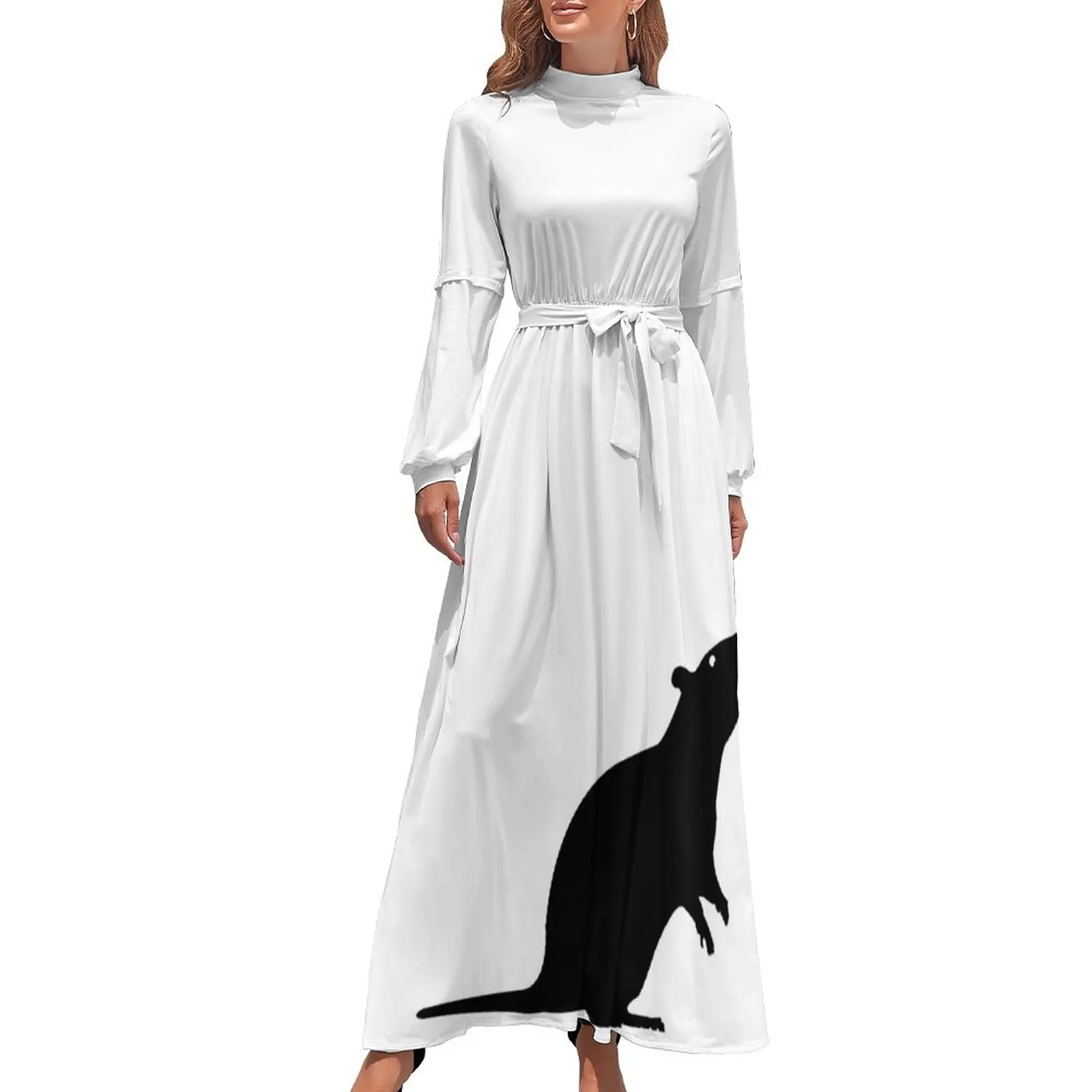 

White Rat Long Dress Party dresses for women bandage dress