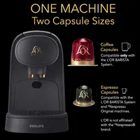 Barista System Coffee and Espresso Machine Combo by Philips, Matte Black 2