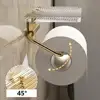 Toilet Paper Holder with Phone Shelf Bathroom Toilet Paper Roll Holder Acrylic Roll Paper Holder Tissue Hanger Phone Holder 5