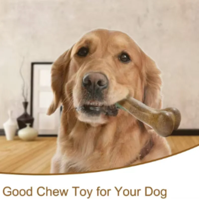 Natural Non Toxic Dog Bone Chew Toy Durable Anti Bite Puppy Toy for Small Medium Large Dogs 6