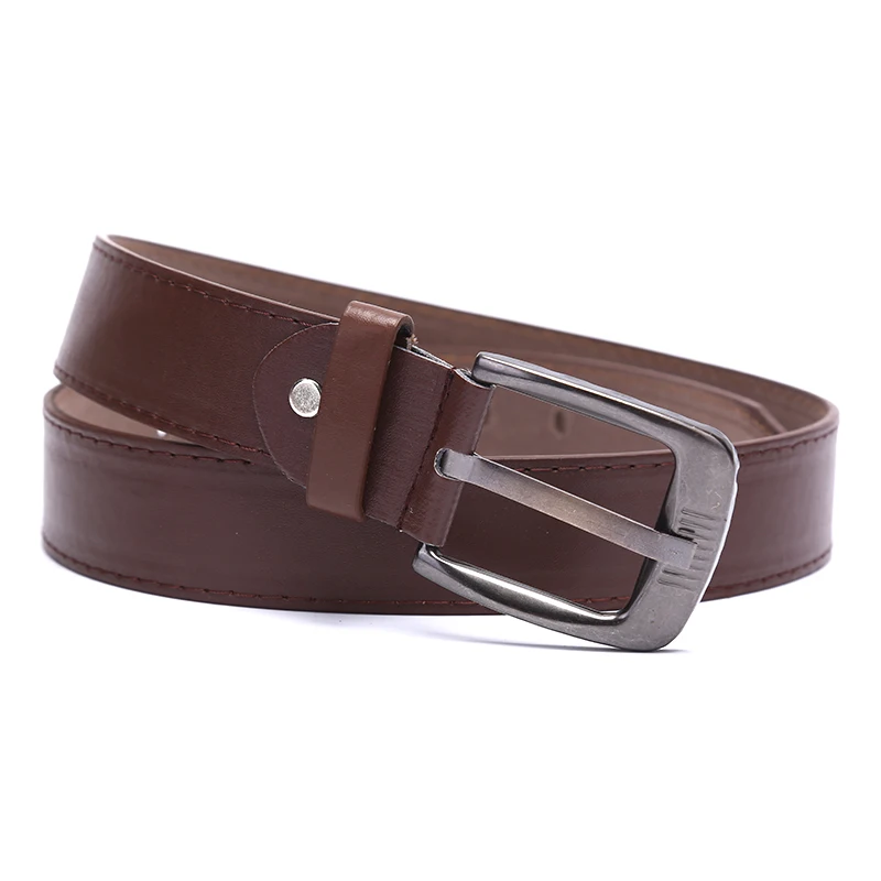 New Fashion Top Quality Metal Pin Buckle Leather men Belt Luxury leathers male classice Vintage belts Classic Alloy