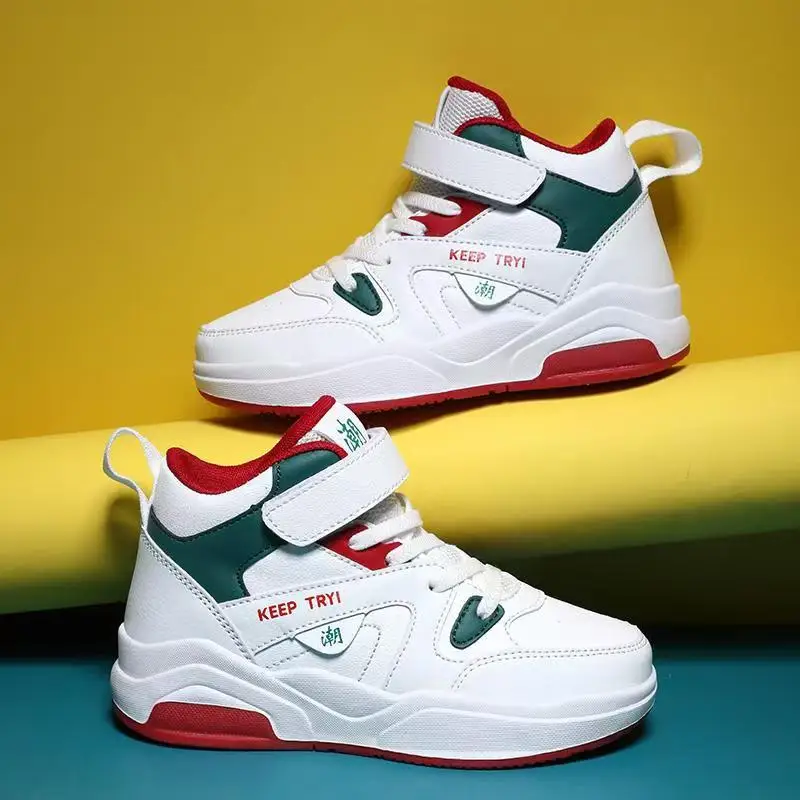 2025 Scarpe da ginnastica per bambini autunnali Scarpe da ragazzo Scarpe da skateboard alte per ragazze Scarpe da tennis sportive da passeggio per bambini Scarpe da bambino per bambini - immagine 3