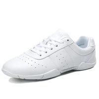 Girls' White Cheerleading Shoes Light Breathable Stylish Trainers for Dance Tennis & Cheer Competitions Youth Aerobics 1