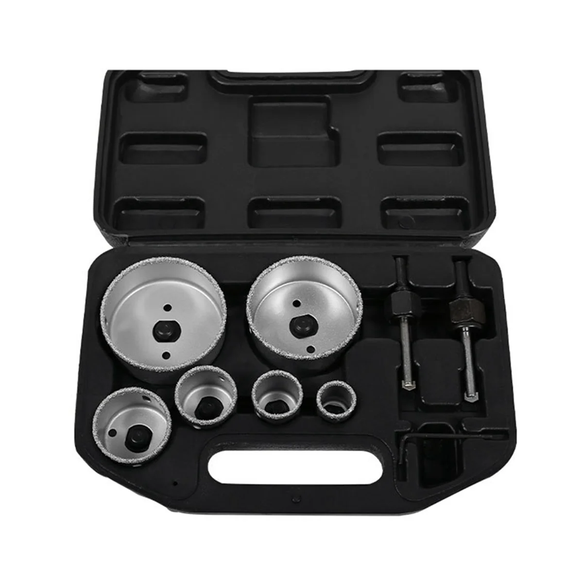 

9-Piece Set Carbide Particle Hole Saw Set Ceramic Tile Hole Opener Set Carbide Reaming Hole Opener