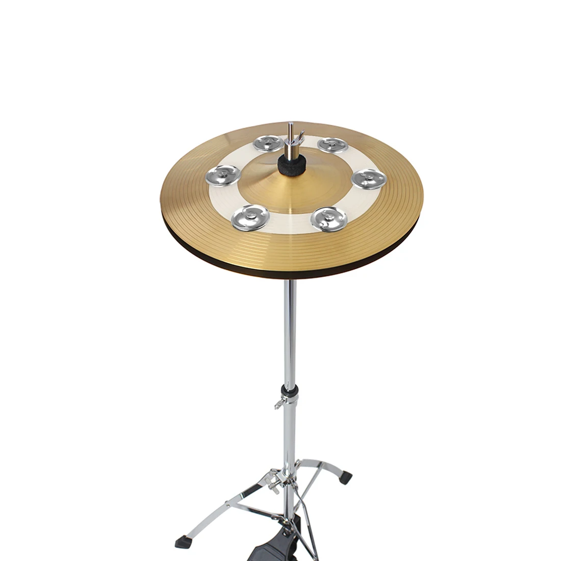 CymbalRingBellCymbalsHiHatTambourineDrumSetTambourineStainlessSteelBellsPercussion