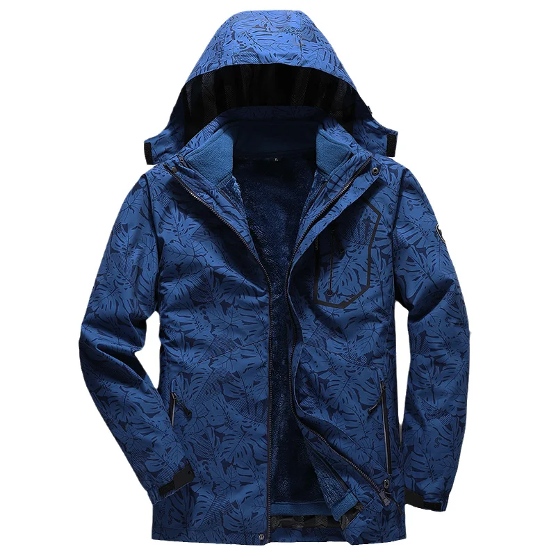 

Men Winter 3in1 Waterproof Windproof Jackets Outdoor Hiking Trekking Climb Anti-Fouling Thick Warm Fleece Breathable Windbreaker