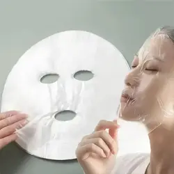 100 Pack Unscented Hydrating Facial Mask Sheets - Moisture - Retentive Disposable Skincare Wraps (A0305 - 100pcs)