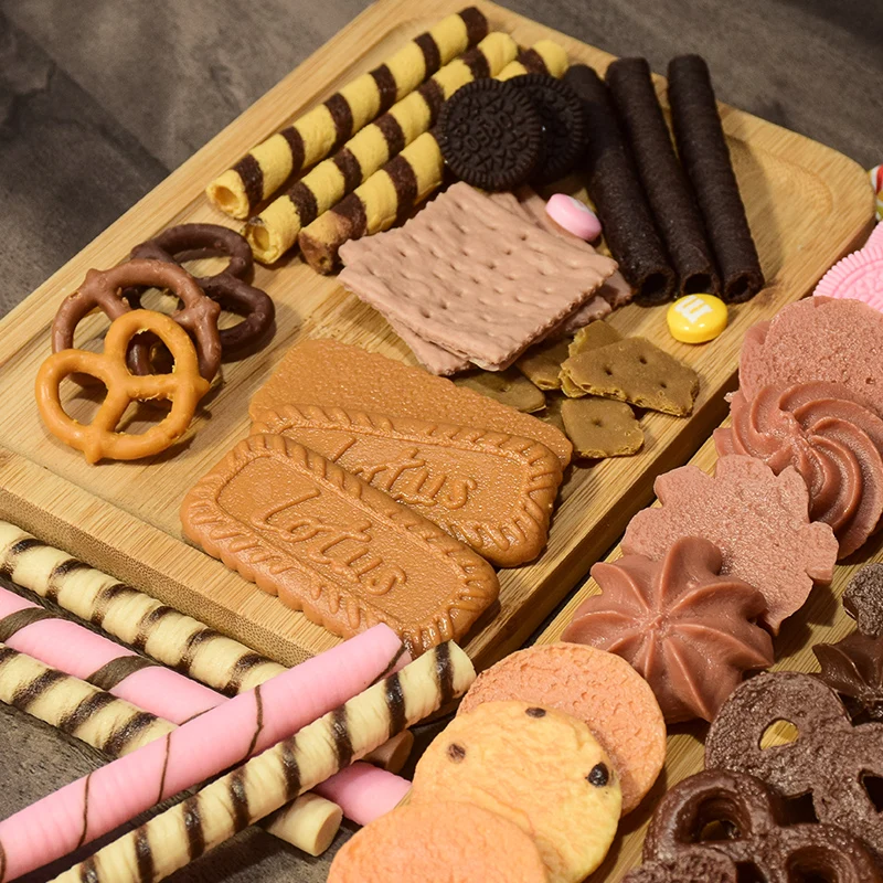 Simulation cookies for children simulation accessories photography fake biscuits early education DIY 3 pcs/lot food model food photography props kitchen food toys donut photography props fake food prank toys