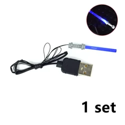 USB LED Mini Brick Building Block Lamp with Battery Box (Blue light)