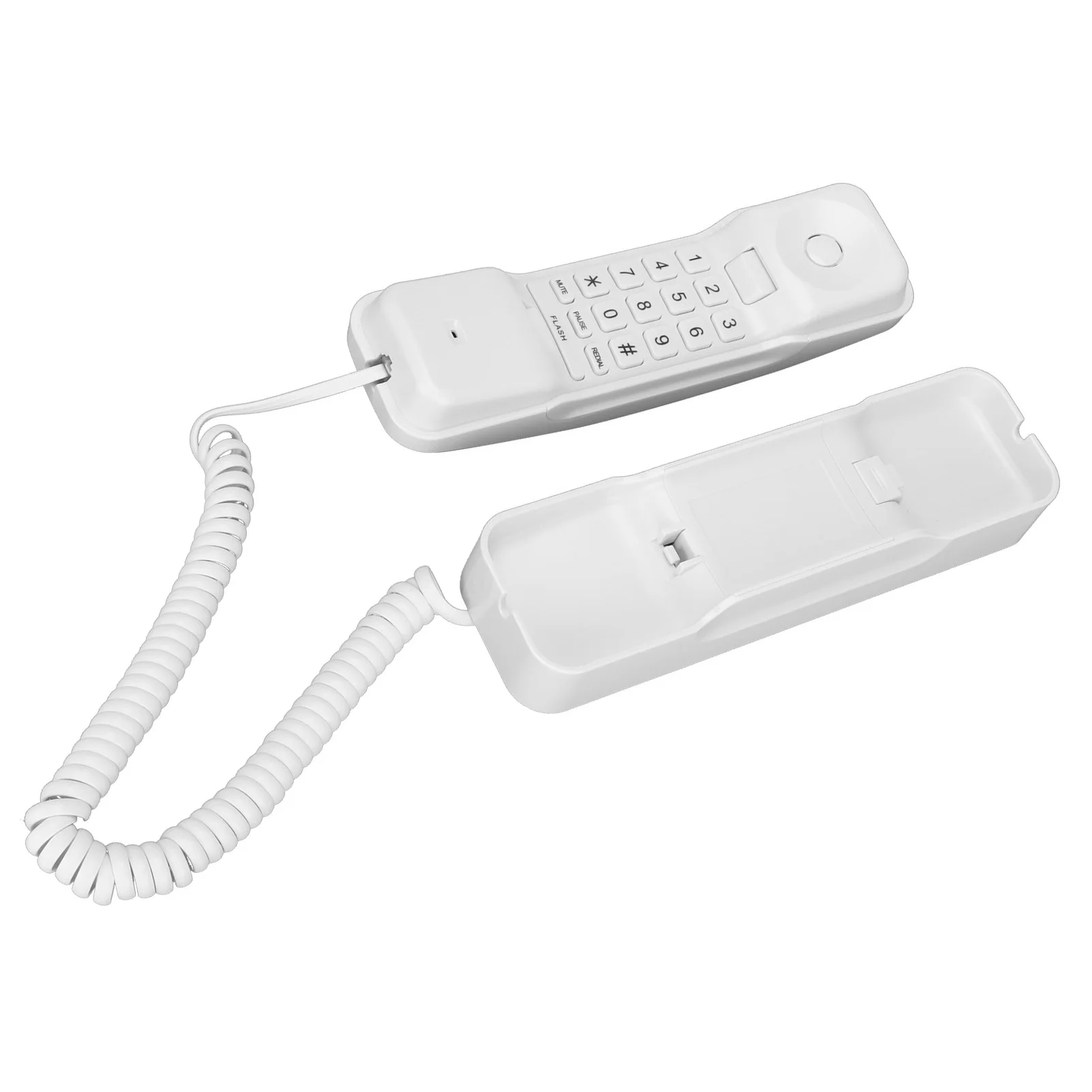 ST-309 Corded Phone Wall Mountable 1 Handset Corded Telephone for Home Business Hotel Guest Room Wall Mounting Corded Phone
