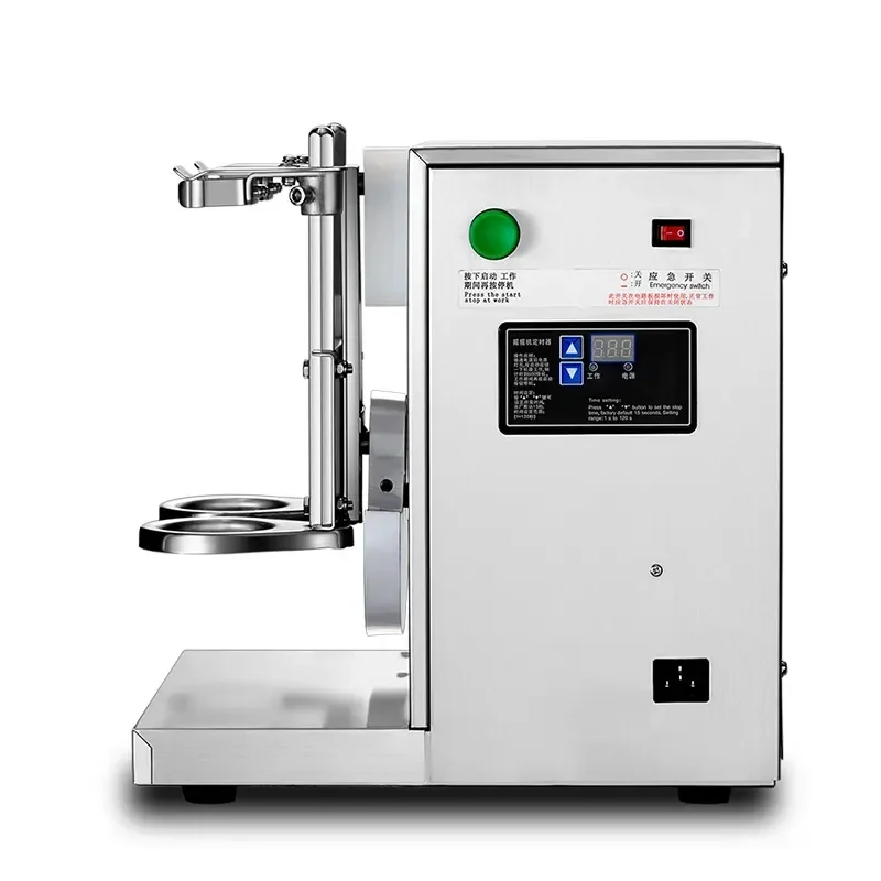 Commercial 1000ML Boba Tea Shaking Machine Upgrade High Capacity Stainless Steel Double Head Automatic Pearl Milk Tea Shaker 3