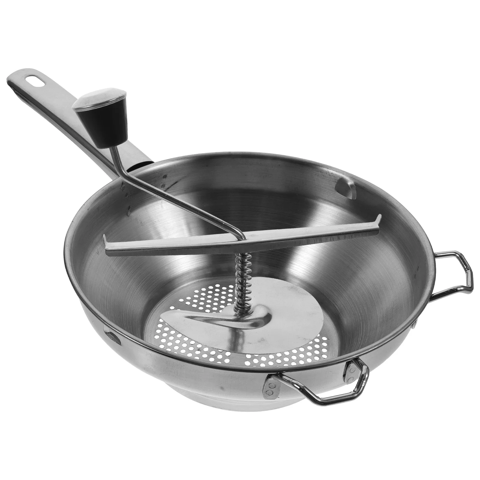 Ricer de patatas grande, herramienta de cocina para triturar patatas, Licuadora pequeña de acero inoxidable resistente, prensa y