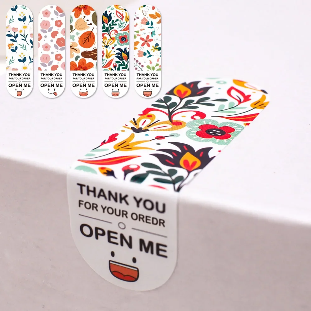 

50-100pcs New Thank You for Your Purchase Stickers 2*7cm Gift Box Package Sealing Labels for Small Business Stationery Sticker