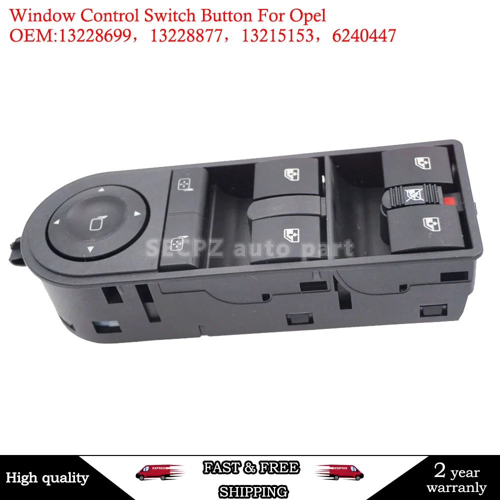 13228877 кнопка управления окном 62 40 447 13215153 для OPEL ASTRA H/Kombi/Stufenheck/TwinTop ZAFIRA 04-15 B 13228699 |
