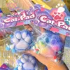 Colorful Plush Soft Cat Foot Antistress Paws Squishy Tapa Foot Girl Kids Adult Sensory Toys Gift Antistress Foot Cat Fidget Toys 1