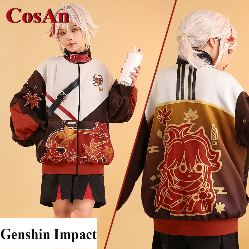 

CosAn Game Genshin Impact Kaedehara Kazuha Cosplay Costume Derivative Fashion Hoodie Activity Party Role Play Clothing
