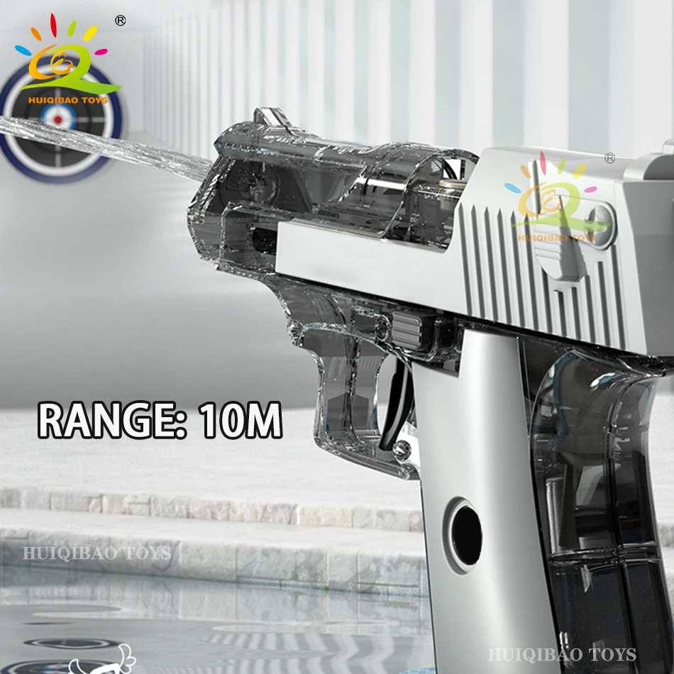 HUIQIBAO Desert Eagle Manual Water Gun Portable Summer Beach Outdoor Shooting Pistol Fight Fantasy Toys for Boys Game Adults Kid 5