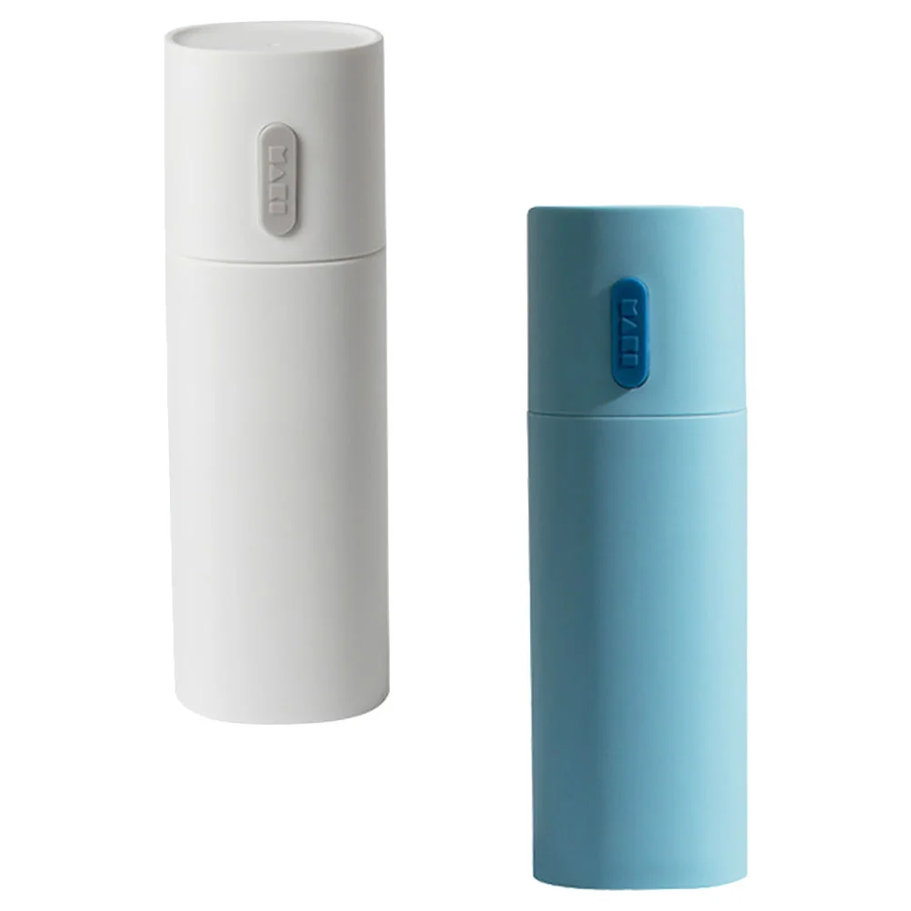 

2 Pcs Toothbrush Holder Travel Toothbrushes Portable Toothpaste Case Pp Outdoor