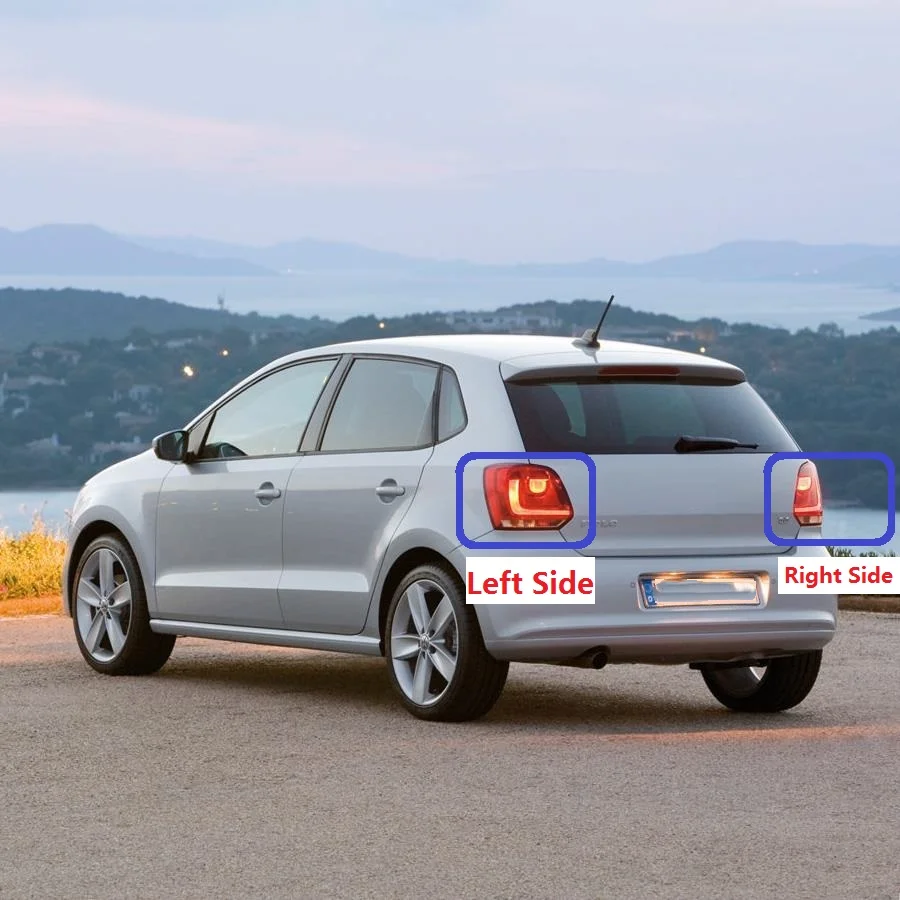 Stuks Links/Rechts Achter Auto Licht Voor Vw Polo 6r Hatchback