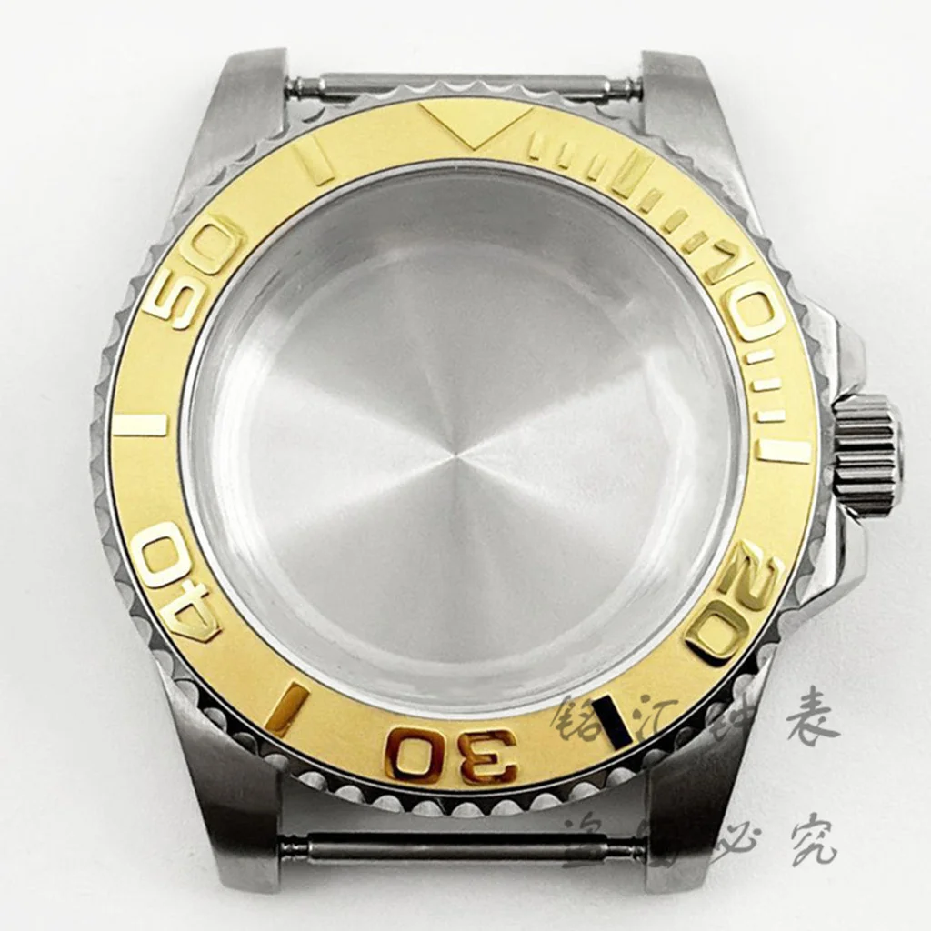 Deep Blue Bezel 40MM Diver Watch Case with Waterproof Sapphire Crystal