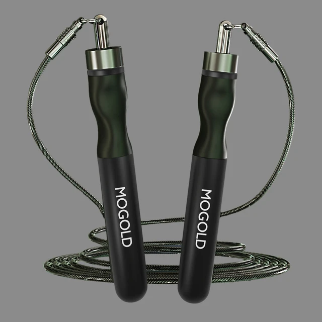 Fitness Jump Rope, anti-tangle racing rope, aluminum alloy handle, buckle design can switch 3.0-5.0 different weight rope 6