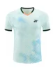 YONEX 2024 New Badminton Competition Uniforms Men's and Women's Fly-sleeved Tops Quick-drying Breathable Short-sleeved T-shirts 3