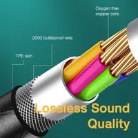 EARDECO 3.5mm Wired Headphones Bass Wired Earphone Earbuds In Ear Headphone Headset with Mic Stereo Wire Music Phone Earphone - Image 4