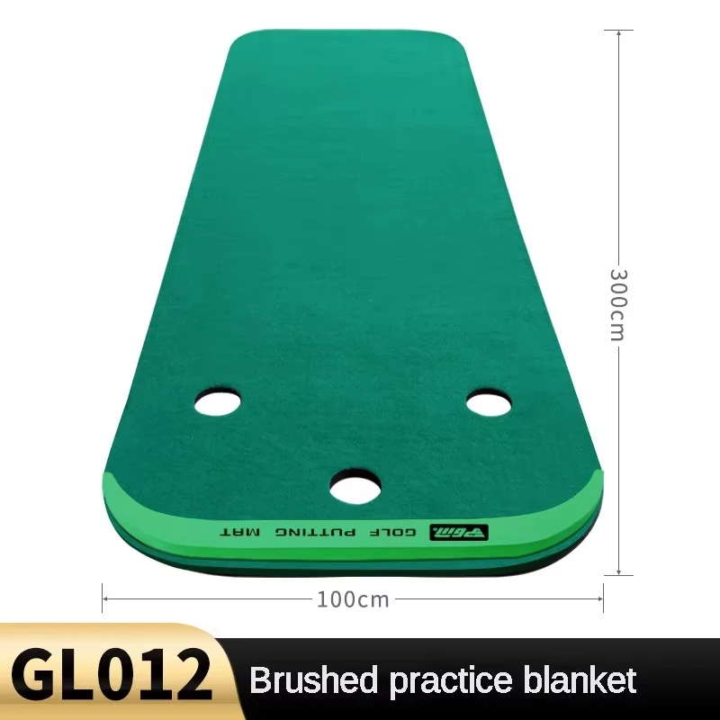 PGM Indoor Golf Putting Green Home Portable Golf Putter Trainer Mini Practice Mat Green Exercises Blanket Golfing Training Aids