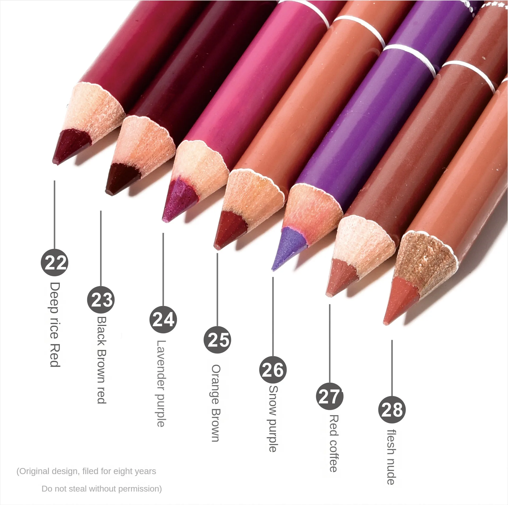 1Pcs Waterproof Lipstick Pen Eyeliner Eyebrow Pencil Lip Liner Multi-purpose Makeup Liner Pen Natural Long-lasting Lips Makeup lip liner lip liner pencil lipliner pencil lipstick pencil