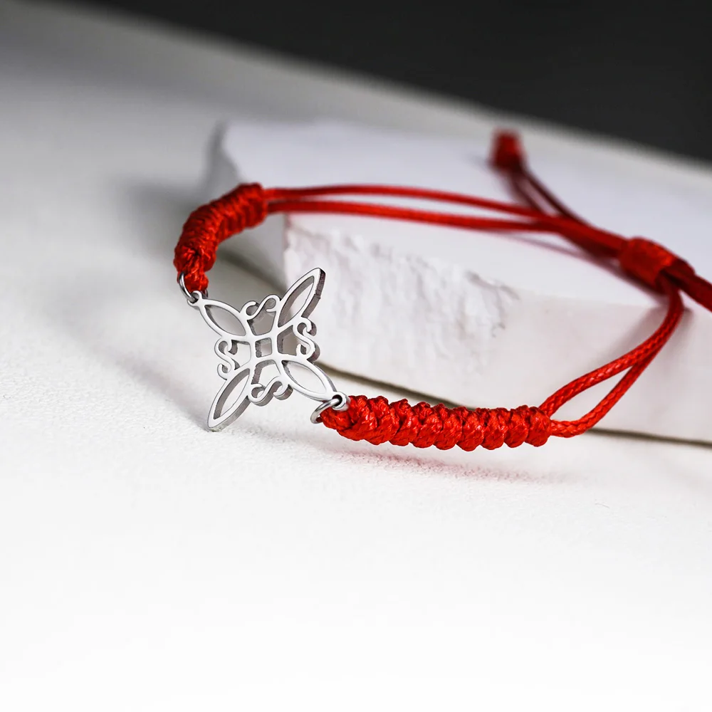 Rope Bracelet Witchcraft Women Stainless Steel Charm